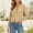 Khaki, variant on Xdegoge Crop Cardigan for Women Long Sleeve Button Down Pointelle Hollow Out Lightweight Knit Sweater Casual Cozy Fall Outerwear