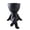 Black, variant on Human Body Shaped Flower Pots, Decorative Face Head Pots, Unique Figure Pots for for Home Desktop Decor(White,19cm)