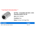 thumbnail image 2 of Oil Filter - Compatible with 2010 - 2015 Chevy Camaro 3.6L V6 2011 2012 2013 2014, 2 of 2