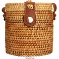 thumbnail image 3 of Namzi Straw Rattan Crossbody Bag for Women,Beach Bag Woven Straw Crossbody Wicker Purse with Genuine Leather, 3 of 3