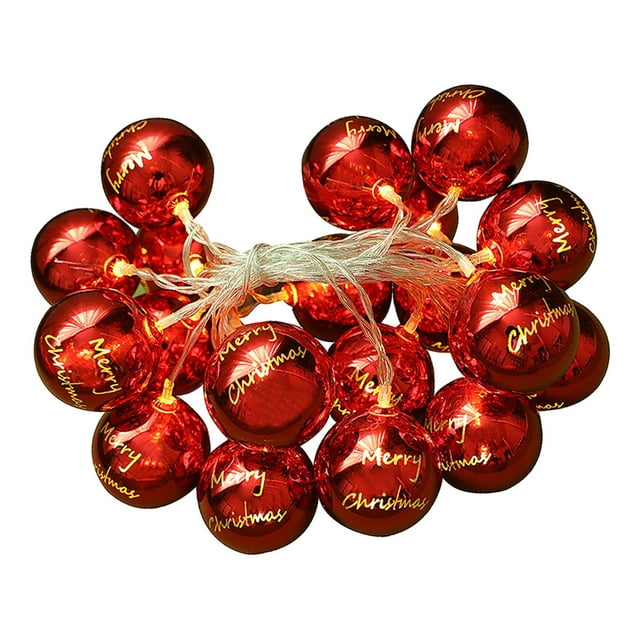 Cadena de luces navideñas colgantes, cadena de luces de hadas para cumpleaños Pelotas