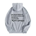 thumbnail image 5 of Edvintorg Hoodies for Women Loose Fit Fashion Letter Print Round Neck Long Sleeve Hooded Sweatshirts Soft Pullover Tops Sudadera Mujer, 5 of 5