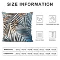 thumbnail image 5 of SHANXI Throw Pillow Covers Botanical Tropical Green Leaf Pattern Print Cushion Cover Soft Pillow Cases for Home Sofa Bed Chair Car Office Decorative 22x22in, 5 of 5