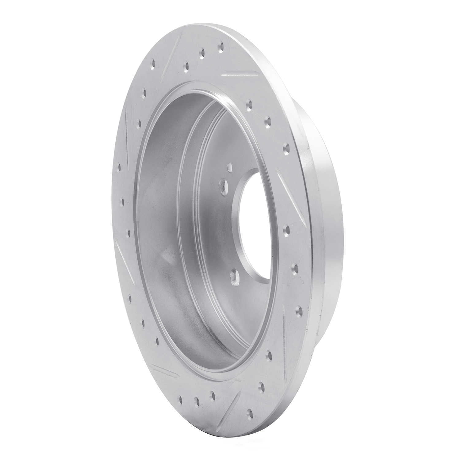 Dynamic Friction Company 631-03022R DFC Brake Rotor - Drilled And Slotted - Silver