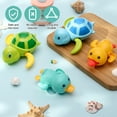 thumbnail image 7 of Bocaoying 4 Pack Bath Toy, Cute Baby Pool Toy, Animal Clockwork Bathtub Swimming Pool Toy, Floating Wind Up Baby Bath Toys for Toddlers, Boys and Girls(Turtle), 7 of 7