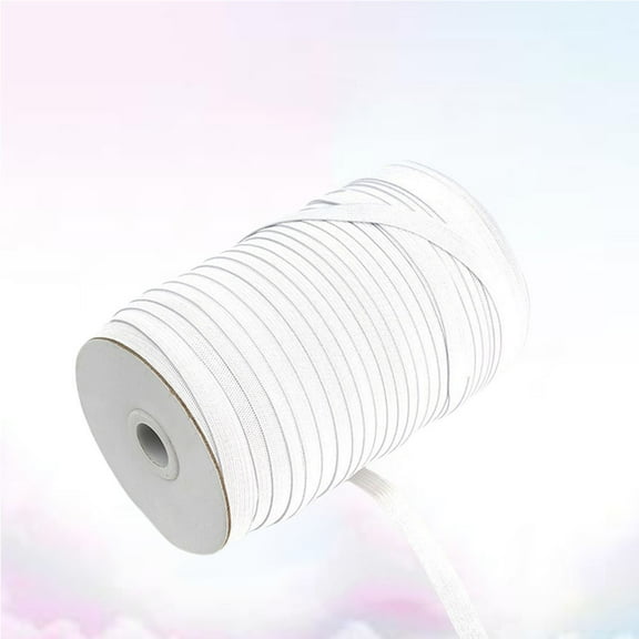 SOPOTUTU White Elastic Sewing Band Strong Cord for Cuffs and Crafts