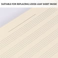 thumbnail image 3 of 100 Sheets Loose-Leaf Manuscript Paper 3mm 10 Rows Empty Refill Paper Practical Composition Notebook Refill Paper for Students Staff Use (White), 3 of 8