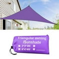 thumbnail image 2 of HESHENG Triangle Canopy Sun Shade Sail Water Resistant UV Block Patio Awning Garden Tent, 2 of 9