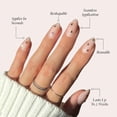 thumbnail image 3 of Uñas prensadas con forma de estrella polar glametica semitransparente, 3 of 6