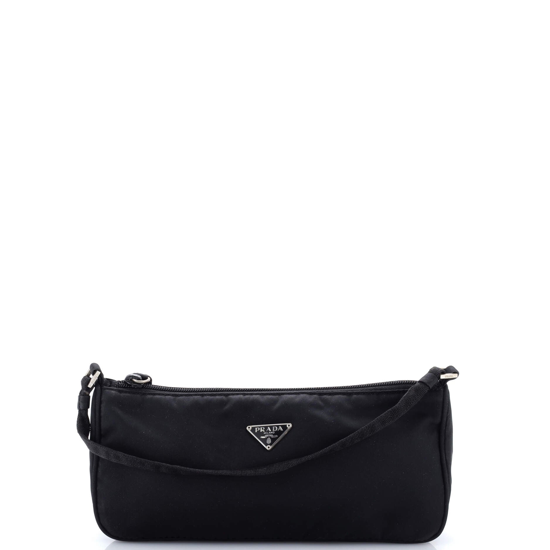 Pre-Owned Prada Prada Pochette Shoulder Bag Tessuto Small By Rebag