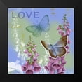 thumbnail image 2 of Maday, Jane 20x20 Black Modern Framed Museum Art Print Titled - Butterflies Inspire IV, 2 of 5