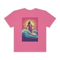 thumbnail image 2 of Jesus Surfing Coming for Us Unisex Garment-Dyed T-shirt, 2 of 4