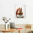 thumbnail image 2 of JRXY  Animal Poster Wall Pictures for Children Bedroom Cute Rabbit Painting Home Accessories Poster Decor Modern Wall Charts Canvas (Squirrel,) 16x20 in, 2 of 4