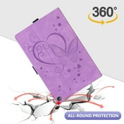 TECH CIRCLE Case for All-New Amazon Fire HD 10 Tablet 13th Generation 2023 10.1,HD 10 & 10 Plus Tablet 11th Generation 2021 Cover,Multi-Angle Stand Slim Folio Shockproof Protective Wallet Case,Purple