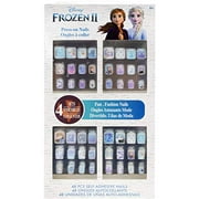 Disney Frozen - Townley Girl 48 Pcs Press-On Nails Make-up Set for Girls, Ages 6+