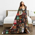 thumbnail image 2 of The Full Collection Of Stephen King Books Throw Blanket 50"X40" Soft Flannel Lightweight Plush Air Conditioner Quilt Suitable For Sofa,Living Room,Bedroom, 2 of 4