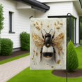 thumbnail image 5 of Spring Bumble Bees Garden Flags 12x18 Inch Double Sided for Outside, Luxury Relief Leaf Pattern Standard Canvas House Flags, Insect Front Yard Backyard Lawn Flags, 5 of 6