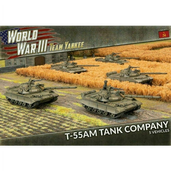 Team Yankee Soviétique T-55AM Tank Company (x5 Plastique) Neuf