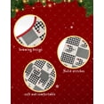 thumbnail image 6 of Farm Rooster Christmas Tree Skirt 48 Inches Large Christmas Skirt Tree, Black and White Plaid Farmhouse Tree Skirt Christmas Decorations for Fireplace Party Holidays Indoor Outdoor, 6 of 7