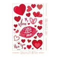 thumbnail image 6 of Michellecmm Valentine’s Day Window Clings Cute Heart Lips Candy Balloon Window Stickers Decorations for Home, 6 of 6