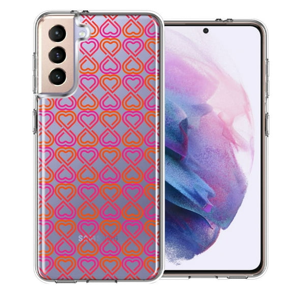 MUNDAZE For Samsung Galaxy S21 Infinity Hearts Design Double Layer Phone Case Cover