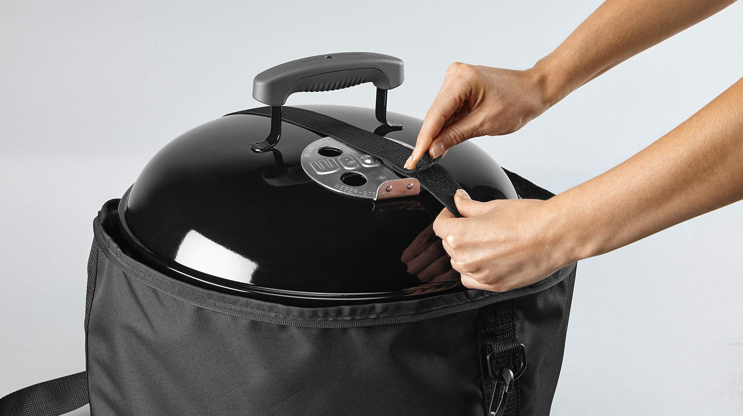 7154 for Weber Smokey Joe Bag, Black – Waterproof & UV‑Resistant Carry Bag for 14" Smokey Joe & Smokey Joe Premium Charcoal Grills, Kettle
