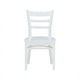 thumbnail image 4 of Linon Sloan Solid Wood Commercial Grade Set of Two Chairs in White, 4 of 15