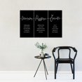 thumbnail image 2 of 3 Piece Inspirational Wall Art Black Background Sayings Print Pictures Quote Motivational Canvas Art for Women Men fo Gift Triptych Entrepreneur Poster Framed Artwork for Office Decor (36"Wx18" H), 2 of 6