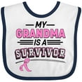 thumbnail image 3 of Inktastic My Grandma is a Survivor Breast Cancer Awareness Boys or Girls Baby Bib, 3 of 4