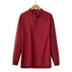 thumbnail image 1 of pstuiky camisas de manga larga para hombre, Blusas de cuello redondo, sueltas, informales, cómodas, lisas, de manga larga, para hombre salir tops xxxl, 1 of 3