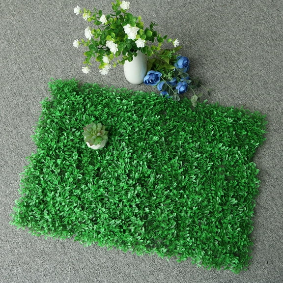 SILENRADAWN green grass wall Artificial Turf Green Plastic Landscaping 1Pack for Facades