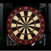 MD Sports Bristlesmart Smart Dartboard Cabinet with Digital X/O Cricket Scorekeeping and Steel Tip Dart Set