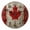A01, variant on 12 Inch Wall Clock Battery Operated Round Clock for Office, Kitchen, Outdoor, Living Room, Stenciled Deer Head With Antlers On Rustic Wood Background