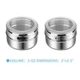 thumbnail image 4 of JoyMoreHome Magnetic Spice Jar Containers Spice Tins - Wall Mounted Stainless Steel Base - Easy to Install, 4 of 9