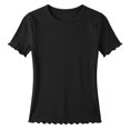 thumbnail image 5 of CFXNMZGR Kids Crop Tops for Girls Cartoon T Shirt Crewneck Short Sleeve Tops Tee for Girls (Black,13-14 Years), 5 of 5