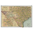 thumbnail image 2 of Johnson 18x14 Gold Ornate Wood Framed with Double Matting Museum Art Print Titled - Texas - Johnson 1888, 2 of 4