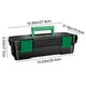 thumbnail image 3 of Plastic Tool Box 10 Inch | Sturdy Pressure-Resistant Design - Removable Tray | Double Lock Secured | Comfortable Non-Slip Handle | Compact Home Storage Organizer | Single Pack | 255x105x77mm, 3 of 9