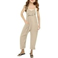 thumbnail image 1 of Girls' Jumpsuits Rompers Toddler Girl Summer Clothes Loose Rompers Wide Leg Jumpsuit Tween Girls Trendy Clothes 7-8 Years Girls Fashion, 1 of 5