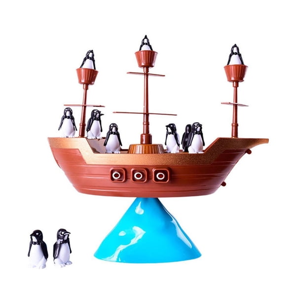 KAKOWELY Creative Funny Pirate Boat Balancing Game Educational Toy Gift for Kids Children,12.2"X6.69"X10.63"