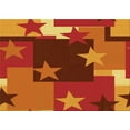 thumbnail image 1 of Ahgly Company Indoor Rectangle Patterned Neon Orange Area Rugs, 5' x 7', 1 of 6