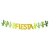 Mexican Theme Party Decoration Home Bar Gold Glittery Final Fiesta Banner Gift