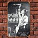 thumbnail image 3 of Placa de Metal Vintage Wdftyju Decoración de pintura Rectangular de guitarrista Joan Jett 20x30cm, 3 of 9