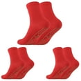 thumbnail image 2 of Tiqkatyck Ankle Socks Clearance, 3 Pairs Heated Socks Tourmaline Self-Heating Magnetic Comfortable Winter Warm Compression Socks for Women Crew Socks for Women No Show Socks Womens Red One Size, 2 of 9