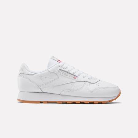 Womens Reebok CLASSIC LEATHER Shoe Size: 7 Ftwwht - Pugry3 - Rbkg03 Fashion Sneakers