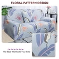 thumbnail image 2 of PiccoCasa Loveseat Sofa Slipcover Spandex Couch Cover, Medium Light Blue, 2 of 7