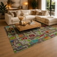 thumbnail image 3 of Gelasgo City Traffic Road Map Velvet Area Rug, Colorful Street Track Decorative Carpet, Soft Indoor Floor Mat for Kids Room Playroom Bedroom Nursery Home Decor, 3 of 5