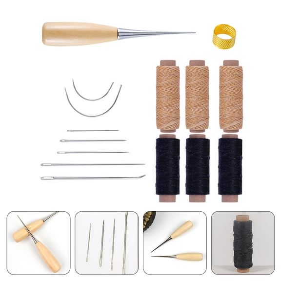 ETEREAUTY 1Set Compact Lightweight Assorted Color DIY Tool Set for Crafting Belts Wallets and Home Repairs