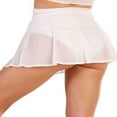 thumbnail image 4 of Women Sheer Mesh Mini Skirts High Waist See Through Beach Cover-ups, 4 of 6