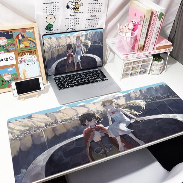 Alfombrilla de ratón hecha en Abyss para Gamer, alfombrilla grande para teclado, alfombrillas de ratón XXXL, alfombrilla de escritorio de goma de 31,4x11,8 pulgadas, Alfombra de escritorio de diseño qiuyongming unisex