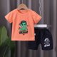 thumbnail image 1 of Spiderman Iron Man Baby Boys Ropa Traje de manga corta Camisetas Pantalones cortos Pantalones Superhéroe Capitán América Verano Ropa para niños Sets80 (18M) Gao Jinjia LED, 1 of 2